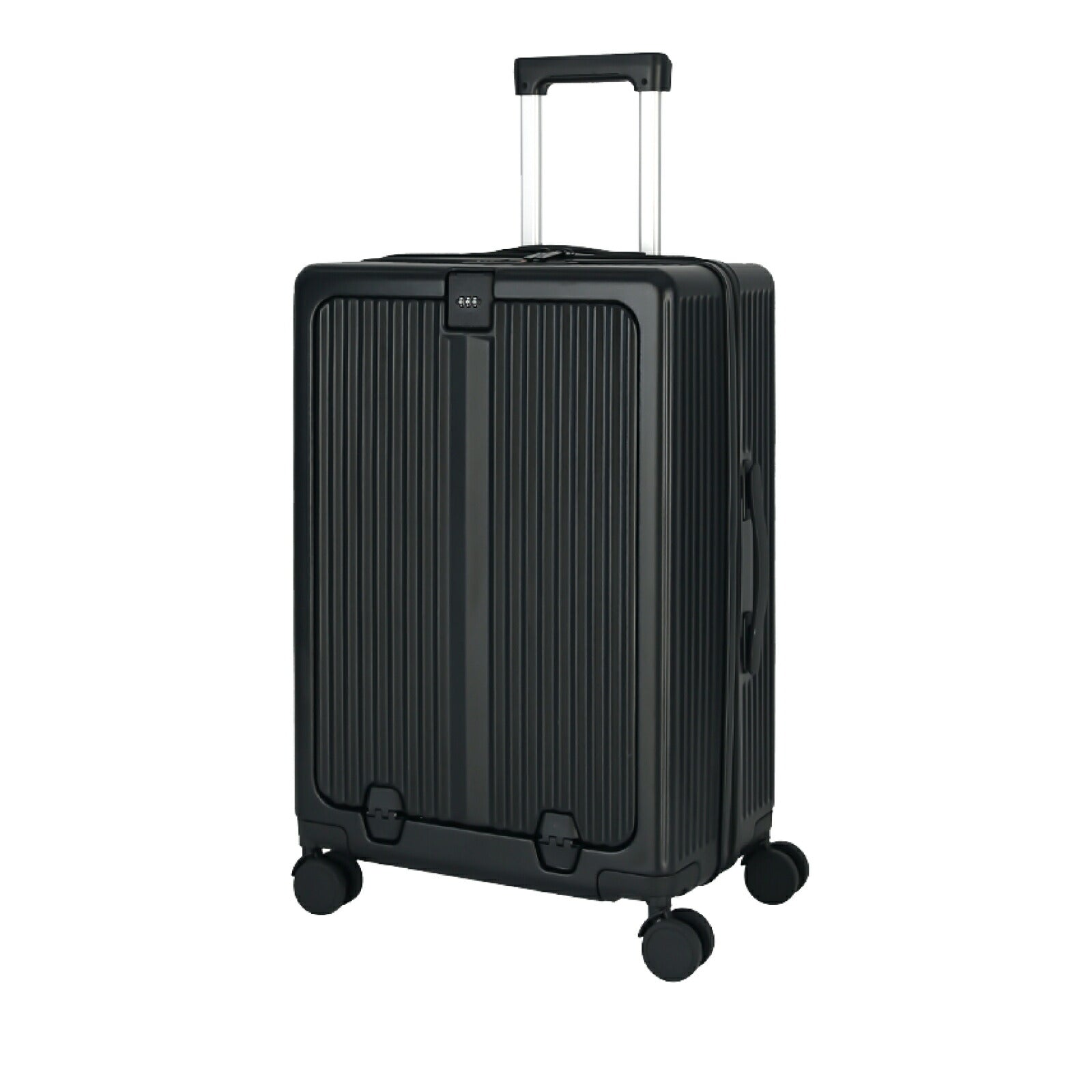 スーツケース mサイズ USBポート付き キャリーケース フロントオープン Mサイズ 64L 8カラー選ぶ 4-7日用 泊まる カップホルダー付き 軽量 大容量 多収納ポケット トランク 修学旅行 海外旅行 国内旅行 sc301-24